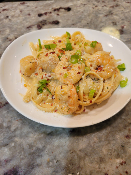 Cajun Creole Seafood Alfredo